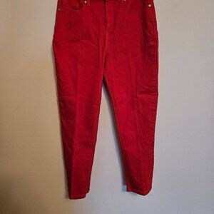 Diane Gilman DG2 Red Stretch Jeans